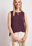 STREET ONE V-Shirt aus strecthigem Viskosematerial