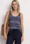 Shirttop STREET ONE, Damen, Gr. 34, frozen wave, Jersey, Obermaterial: 95% Viskose,