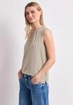 Tanktop STREET ONE, Damen, Gr. 40, clay sand, Stoff, 95% Viskose, 5% Elasthan,
