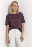 T-Shirt STREET ONE, Damen, Gr. 34, rustic rouge, Stoff, 53% Polyester, 29%...