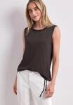 Shirttop STREET ONE, Damen, Gr. 34, espresso braun, Stoff, 95% Viskose, 5%...
