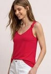 Shirttop STREET ONE, Damen, Gr. 34, salsa rot, Jersey, Obermaterial: 95%...