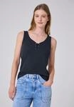 STREET ONE STUDIO 2-in-1-Tanktop aus softem Materialmix