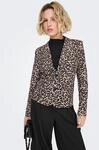 ONLY Kurzblazer "ONLELISIA LIFE L/S AOP BLAZER TLR" Materialmix, regular fit