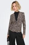 Kurzblazer ONLY "ONLELISIA LIFE L/S AOP BLAZER TLR", Damen, Gr. S, schwarz...