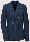 MADELEINE Jackenblazer "Blazer Longblazer mit Nadelstreifen" Doppelt gesetzte