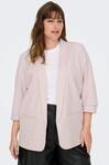 Kurzblazer ONLY CARMAKOMA "CARELLY 3/4 LIFE BLAZER WVN", Damen, Gr. 46,...