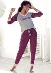 KangaROOS Pyjama Set, 2 tlg. mit kontrastfarbenen Raglan&auml;rmeln