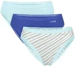 Slip SLOGGI "Slip GO Crush High leg C3P 3er Pack", Damen, Gr. S, bunt (wei&szlig;, blau),