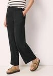 Culotte STREET ONE STUDIO, Damen, Gr. 34, L&auml;nge 28, schwarz, Stoff, 100%...