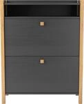 Woodman Schuhbank "Charis" im skandinavian Design, Holzfurnier aus Eiche,