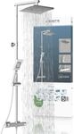 Sch&uuml;tte Duschbrause "TRENTO" Set, mit Thermostatarmatur, 3-fach verstellbar,
