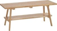 Sitzbank MCA FURNITURE "Alwar", braun (eiche, eiche), B:100cm H:45cm T:35cm,
