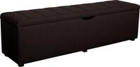 Home affaire Hockerbank "Checked" mit Stauraum, Breite 120 cm und 160 cm, als