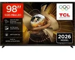 TCL LED-Fernseher "98X11L", Energieeffizienz: F (A-G), schwarz, 98 &prime;&prime;, Fernseher,