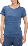 T-Shirt ENERGETICS "DA.-T-SHIRT JEWEL SHORT SLEEVE W", Damen, Gr. S, melange, navy,