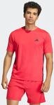 T-Shirt ADIDAS PERFORMANCE "WORKOUT ESSENTIALS BASE 3-STREIFEN", Herren, Gr....