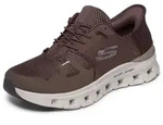 Slip-On Sneaker SKECHERS "GLIDE-STEP PRO", Damen, Gr. 36, dunkelbraun, Textil,
