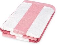 Duschtuch ROSS "Doubleface, Streifen/Uni", rosa (altrosa), B:70cm L:140cm,...