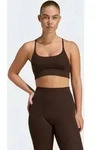 Sport-BH ADIDAS PERFORMANCE "ALL ME RIB LS", Damen, Gr. S, N-Gr, aurora coffee,