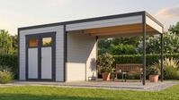 weka Gartenhaus "Batu 1,5 mit Anbau 300 cm"