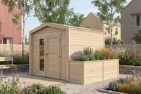 weka Gartenhaus "Killarney" Doppelt&uuml;r, 1 1/2 Seite mit Fenster, inkl. Hochbeet