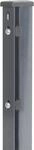 Alberts Zaunpfosten 60x40 mm f&uuml;r Doppelstabmattenzaun, 240 cm, mit Flacheisen