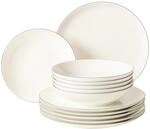 Seltmann Weiden Geschirr-Set "Tafelservice Savona Grey Line 12er Set creme"