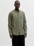 Jack & Jones Langarmhemd "JJEBREEZE LINEN BLEND BAND SHIRT L/S SN" mit...