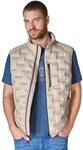 Steppweste CASAMODA "CASAMODA Steppweste uni", Herren, Gr. 6XL, beige, 100%