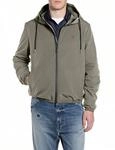 Kurzjacke REPLAY, Herren, Gr. L, light military, Web, Obermaterial: 100%...