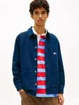 Hemdjacke TOMMY JEANS "TJM ESSENTIAL OVERSHIRT", Herren, Gr. S, schwarz night...