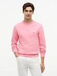 Sweatshirt TOMMY HILFIGER "ESSENTIAL TERRY CREWNECK", Herren, Gr. S, rosa (doll