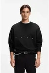 Sweatshirt HUGO "Darislong", Herren, Gr. M, schwarz001, Sweatware,...
