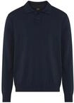 Polokragenpullover BOSS ORANGE "Asac", Herren, Gr. L, blau (dunkelblau404),...