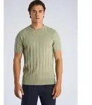 Kurzarmpullover LINDBERGH, Herren, Gr. S, dusty gr&uuml;n, Strick, Obermaterial: 70%