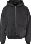 Sweatjacke URBAN CLASSICS "Urban Classics Herren Heavy Stone Washed 90's Zip...