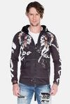 Cipo & Baxx Sweatjacke "Sweatshirts" 1 mit indigenem Allover-Print, CL-263