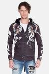Sweatjacke CIPO & BAXX "Sweatshirts", Herren, Gr. M, schwarz, 100% Baumwolle,