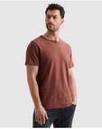 T-Shirt PME LEGEND "Short Sleeve Jacquard Striped", Jungen, Gr. M, roan rouge,...