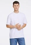 T-Shirt LINDBERGH "T-Shirt Oversize Fit", Herren, Gr. L, wei&szlig;, Obermaterial:...