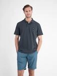Poloshirt LERROS, Herren, Gr. XL, lava grau, Single Jersey, Obermaterial: 100%