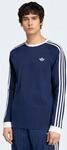 Langarmshirt ADIDAS ORIGINALS "3-STREIFEN LONGSLEEVE", Herren, Gr. L, night...