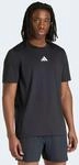 T-Shirt ADIDAS PERFORMANCE "M PADEL CAT G T", Herren, Gr. M, schwarz, Obermaterial: