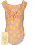 Balconette-Bikini ZIGZAG "Tropical", M&auml;dchen, Gr. 92, pink (gelb), 80%...