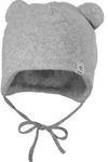 Fleecem&uuml;tze MAXIMO, Jungen, Gr. 45, grau (graumeliert), Fleece, Baumwolle,...
