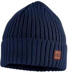 Strickm&uuml;tze MAXIMO, Jungen, Gr. 49, blau (marine), Strick, Wolle, unifarben,...
