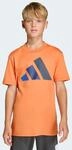 T-Shirt ADIDAS SPORTSWEAR "J BL TEE 160", M&auml;dchen, Gr. 176, dusky orange, royal