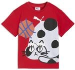 T-Shirt PUMA "Sporty Cats Relaxed Graphic T-Shirt Kinder", M&auml;dchen, Gr. 110,...