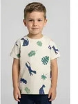 T-Shirt BLUE SEVEN, Jungen, Gr. 98, stein, Single Jersey, Obermaterial: 100%